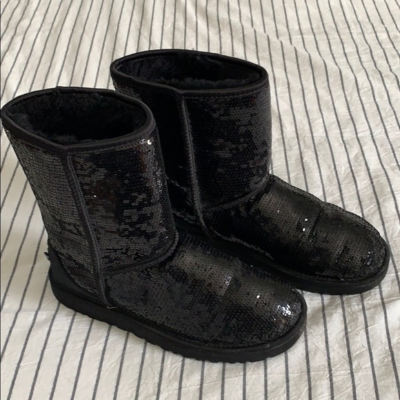 UGG Shoes - Ugg Boots with Black Sequins
